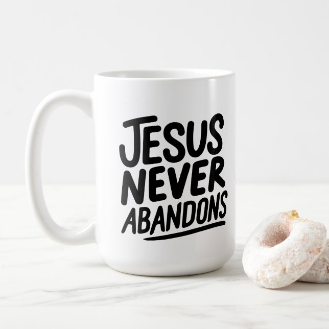 Jesús te ama 😁 taza de café 15 oz (Con donut)
