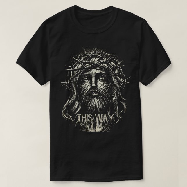 Jesús "This Way" Audaz Camiseta Gráfica (Diseño del anverso)
