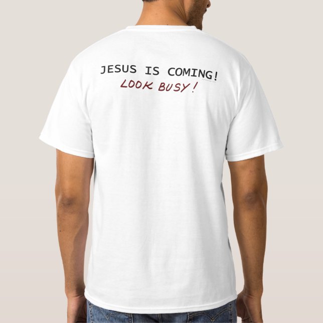Jesús viene a ver la camiseta ocupada (Reverso)