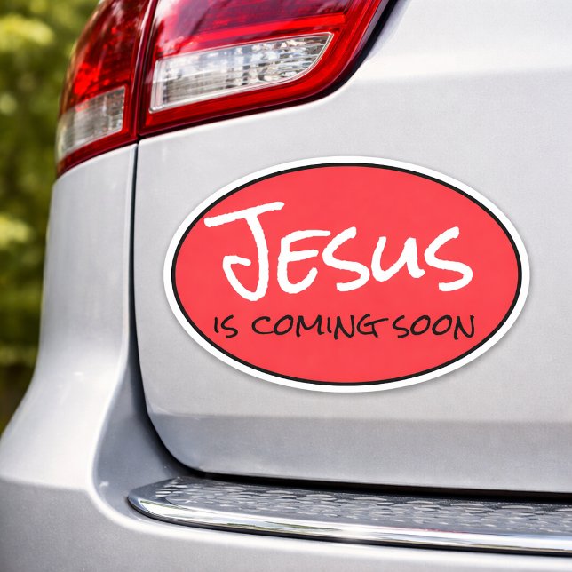 Jesús Viene Pronto Calcomanía de Vinilo Cortada a  (Subido por el creador)
