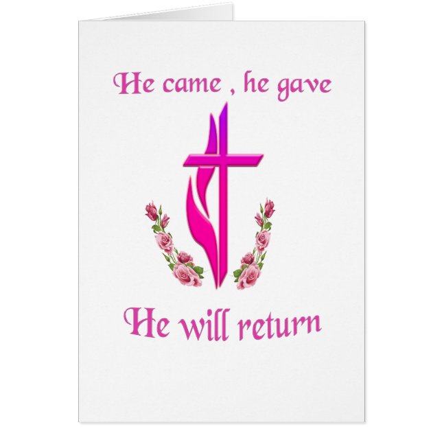 Jesús vino y regresará (Frente)