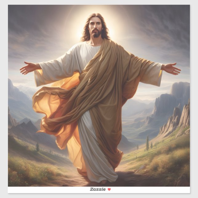 Jesus Vinyl Pegatina (Hoja)