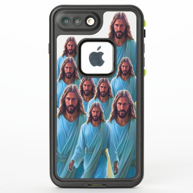 Jesus Walking in the Ocean iphone Hardcase (Reverso)