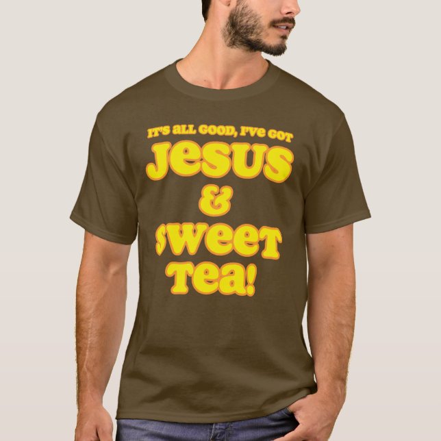 Jesús y amarillo dulce de la camisa del té (Anverso)