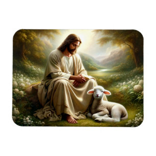 Jesús y el imán del cordero