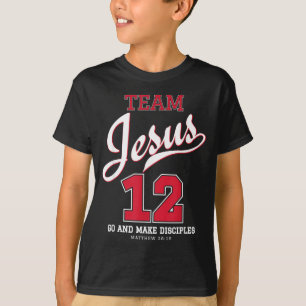 Jesús Y Equipo De Béisbol Jesús Camiseta Cristiana