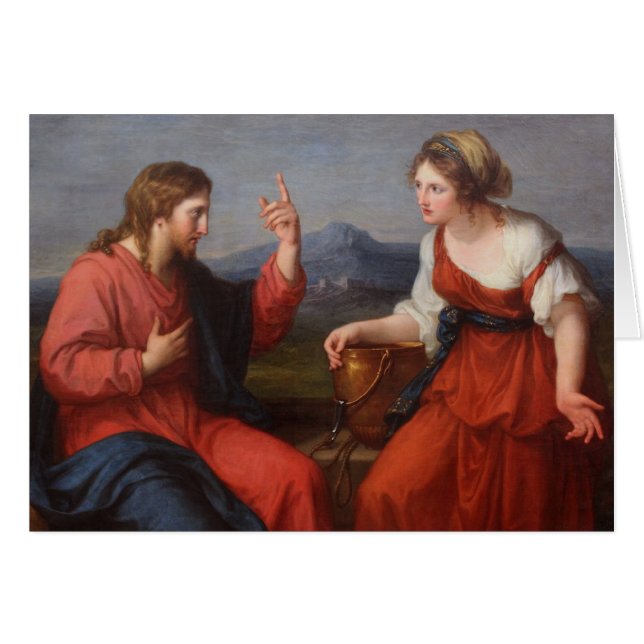 Jesús y la mujer en el pozo (Anverso (Horizontal))