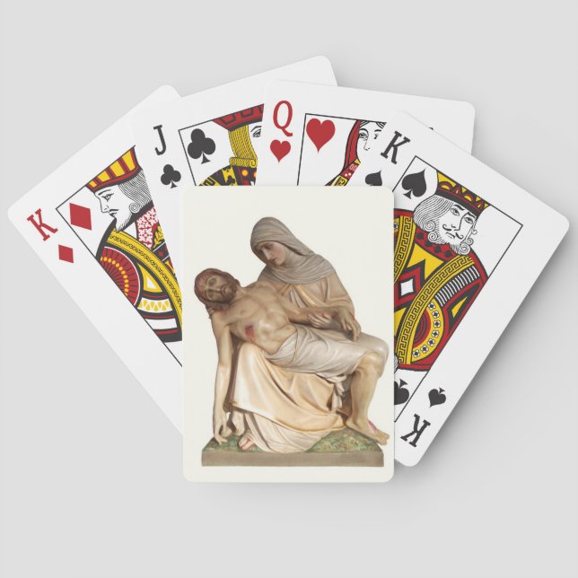 Jesús y María jugando cartas (Reverso)