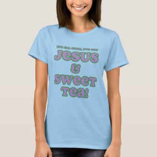Jesús y rosa dulce de la camisa del té