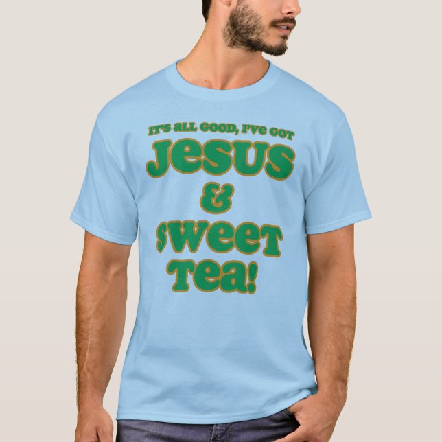 Jesús y verde dulce de la camisa del té (Anverso)