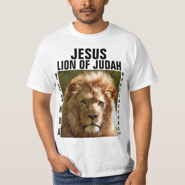 JESUS YESHUA LION DE camisetas JUDAH (Anverso)