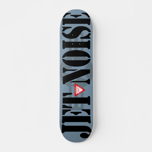 JET NOISE Gray Skateboard (Anverso )
