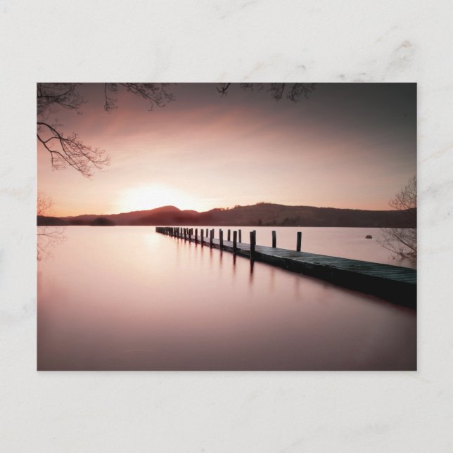 Jetty en la postal de Coniston (Anverso)