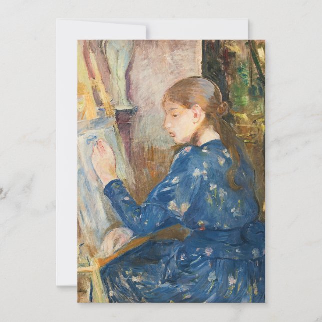 Jeune Fille Écrivant | Berthe Morisot (Anverso)