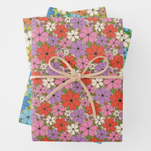 Jeune Floral Papel de colores variados