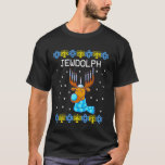 Jewdolph Ugly Hanukkah Sweater Reindeer Menorah Ch<br><div class="desc">Jewdolph Ugly Hanukkah Sweater Reindeer Menorah Chanukah.</div>