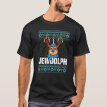 Jewdolph Ugly Hanukkah Sweater Reindeer Menorah Ch<br><div class="desc">Jewdolph Ugly Hanukkah Sweater Reindeer Menorah Chanukah.</div>