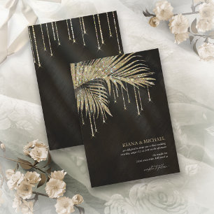 Jewel Palm Leaf Boda Gold ID830