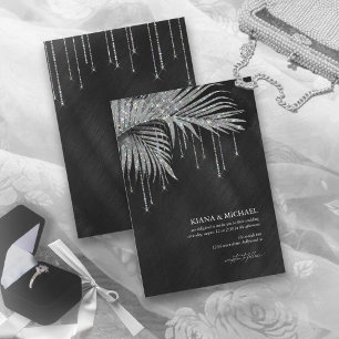 Jewel Palm Leaf Boda Silver ID830