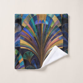 Jewel Tone Peacock Blue Purple Gold Art Deco