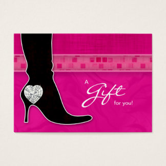 Jewelry Gift Card Spa El día de San Valentín Heart