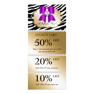 Jewels Spa Tarjetas de Comercialización Zebra Gol