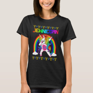 Jewnicorn Ugly Hanukkah Sweater Dabbing Unicorn Ch
