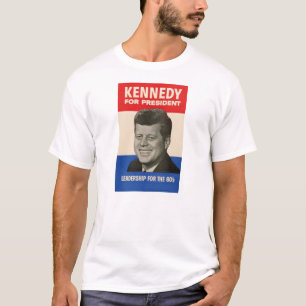 JFK - Camiseta del poster de la campaña de John F