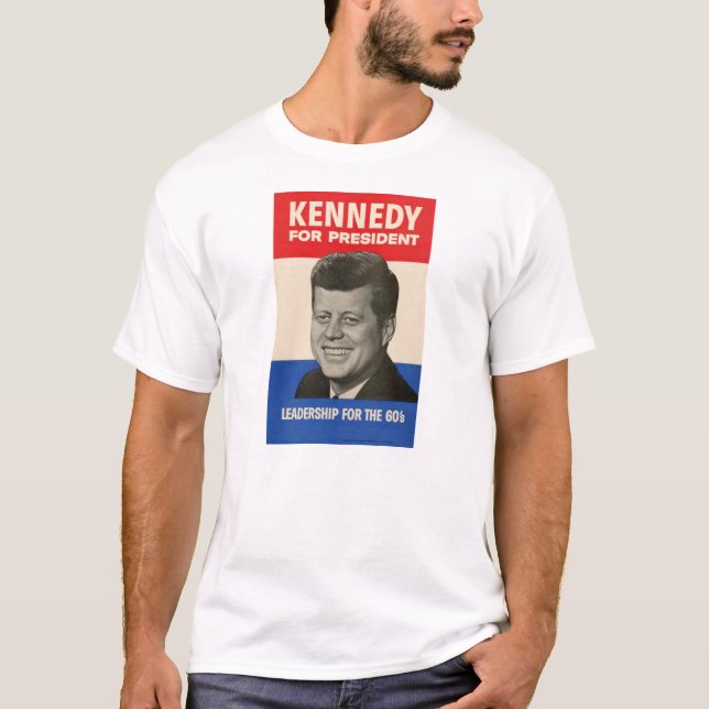 JFK - Camiseta del poster de la campaña de John F. (Anverso)