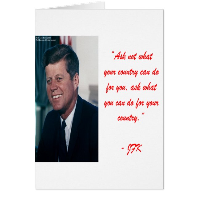 JFK & Cita de No Preguntes (Frente)