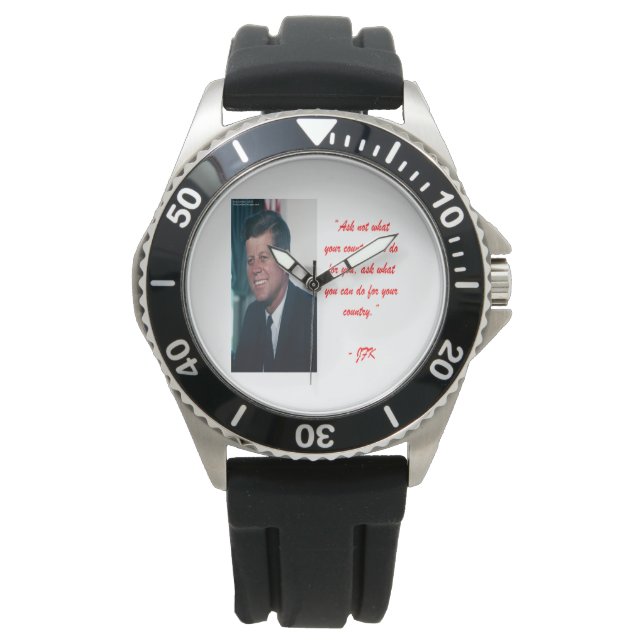 JFK & Relojes de la cita "No preguntes" (Anverso)