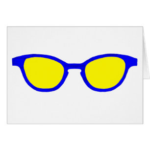 jGibney azul de la lente del amarillo del borde de