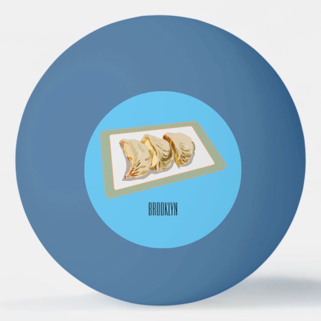 Jiaozi / ilustracion personalizado chino de bolas  (Anverso)