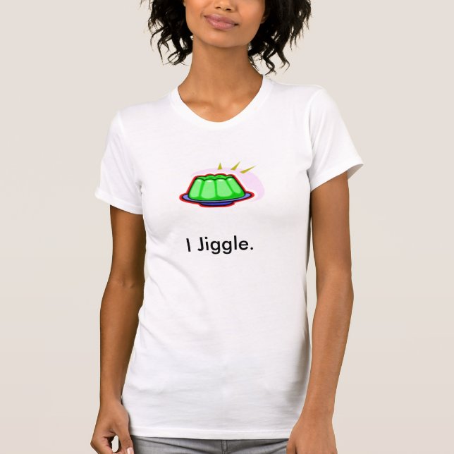 Jiggle la camiseta menuda del chica (Anverso)