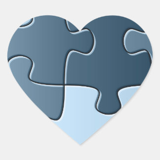 Jigsaw Heart Pegatina