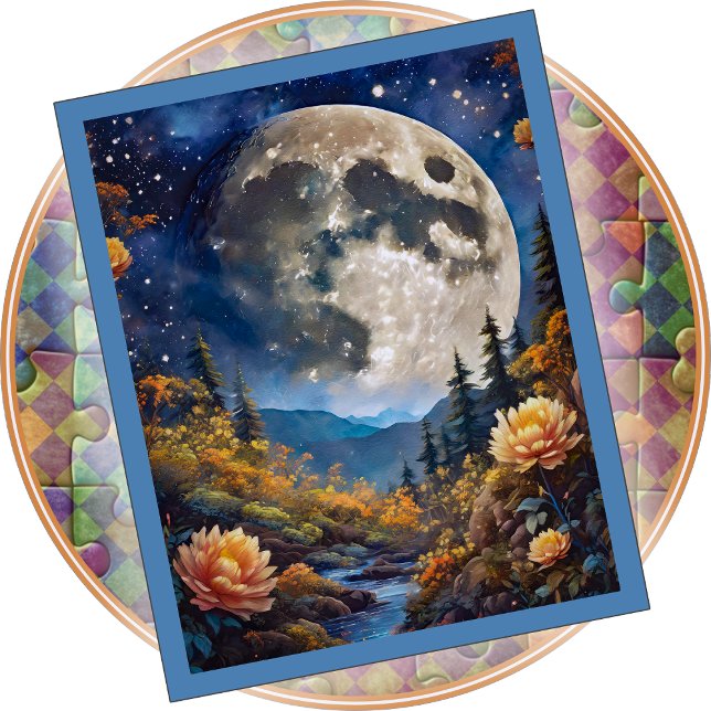 JIGSAW PUZZLE - A Big Moon Tonight (Subido por el creador)