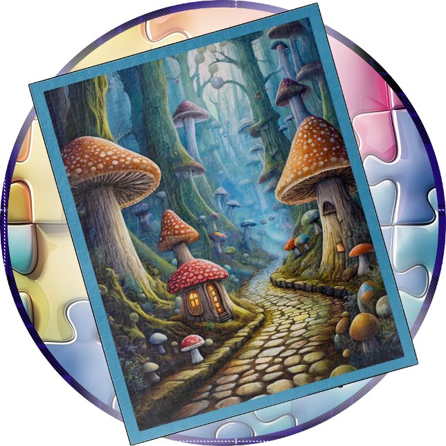 JIGSAW PUZZLE - A Stroll Down Mushroom Lane (Subido por el creador)