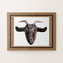 Jigsaw Puzzle Black/Tan Goat