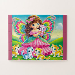 JIGSAW PUZZLE ENCANTADO "FAIRY & KITTENS"