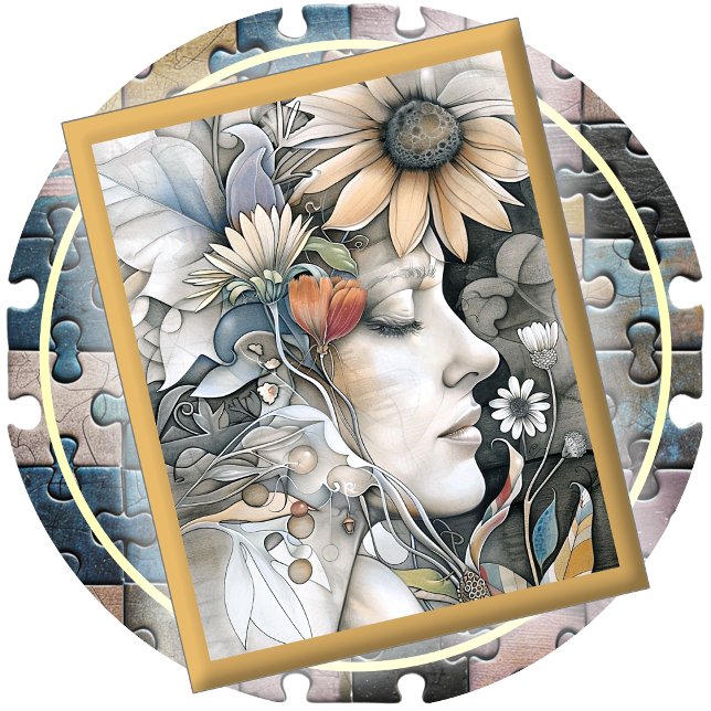 JIGSAW PUZZLE - Flower Girl #1 (Subido por el creador)