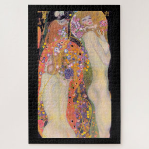 JIGSAW PUZZLE : GUSTAV KLIMT : AGUA SERPENTS II