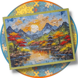 JIGSAW PUZZLE - Japanese Landscape - Digital Art
