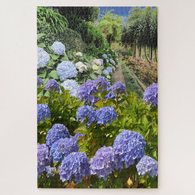 Jigsaw Puzzle Jardín de flores Hydrangea (Vertical)