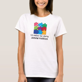 Jigsaw Puzzle Pieces Diseño Camiseta Tee
