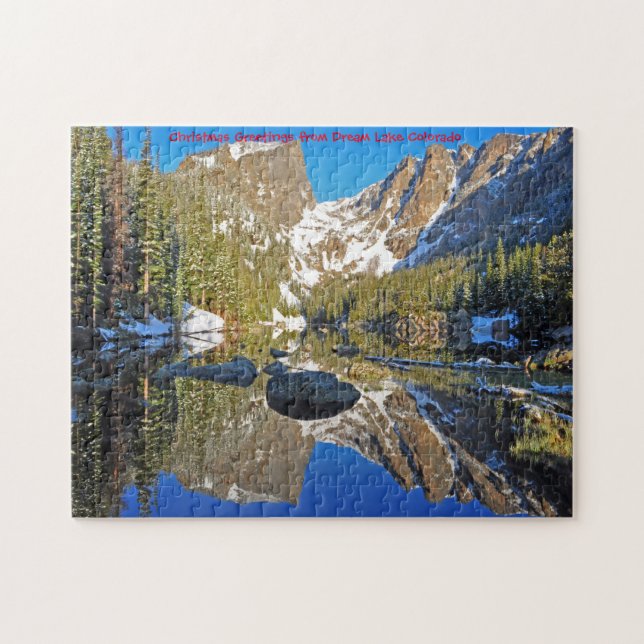 Jigsaws Dream Lake Colorado USA. Rompecabezas (Horizontal)