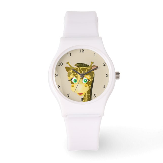 Jiji 1 - Reloj deportivo de silicona blanca para m (Anverso)