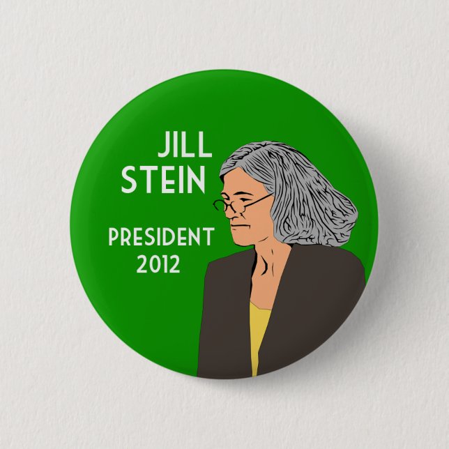 Jill Stein para el botón de la campaña del (Anverso)