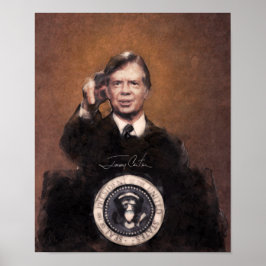 Jimmy Carter | Pintura de arte del presidente esta
