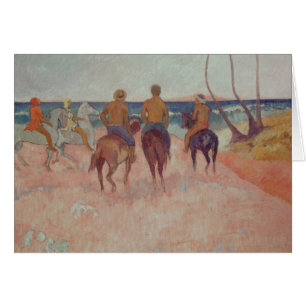 Jinete de Paul Gauguin el   en la playa 1902