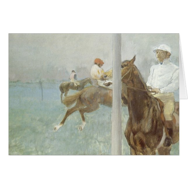 Jinetes Antes de la Carrera de Edgar Degas (Anverso (Horizontal))